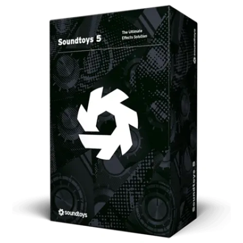 Image to soundtoys 5software box plugins bundle, show a icon of soundtoys 5 on black background.