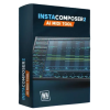 screenshot of software box of Instacomposer2 in black color with screenshot of plugin.