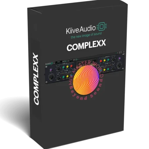 image to kive audio complexx plugin software box with plugin image in black background.