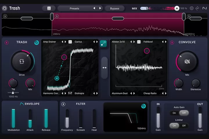 image of izotope trash plugin.