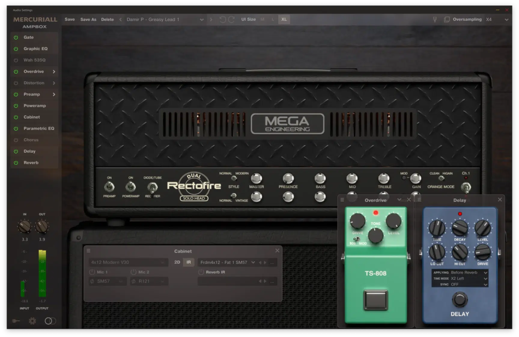 image of Mercuriall Ampbox audio plugin software.