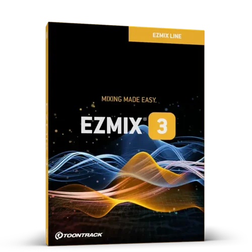 box of ezmix 3 toontrack audio plugin.