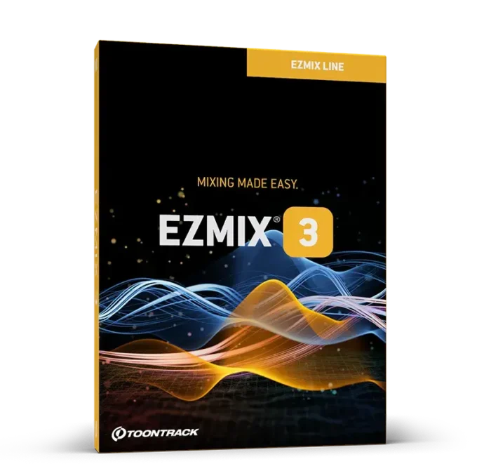 box of ezmix 3 toontrack audio plugin.