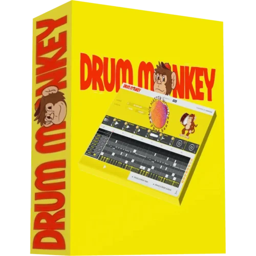 box of drum monkey unison audio plugin