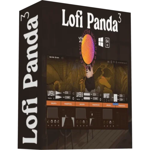 box of Lofi Pnada 3 audio plugin.